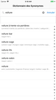 dictionnaire des synonymes iPhone Captures Décran 2