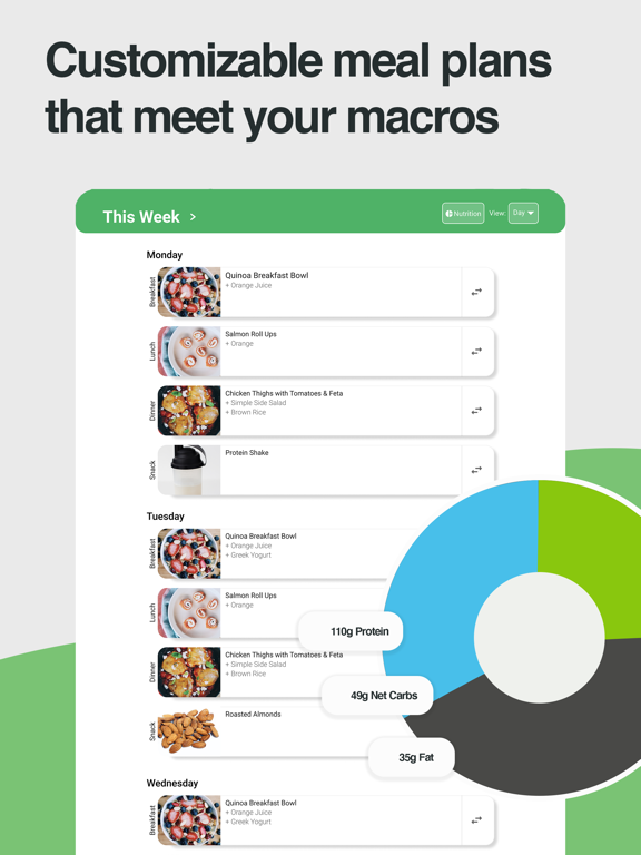 Screenshot #5 pour StrongrFastr Diet & Fitness AI