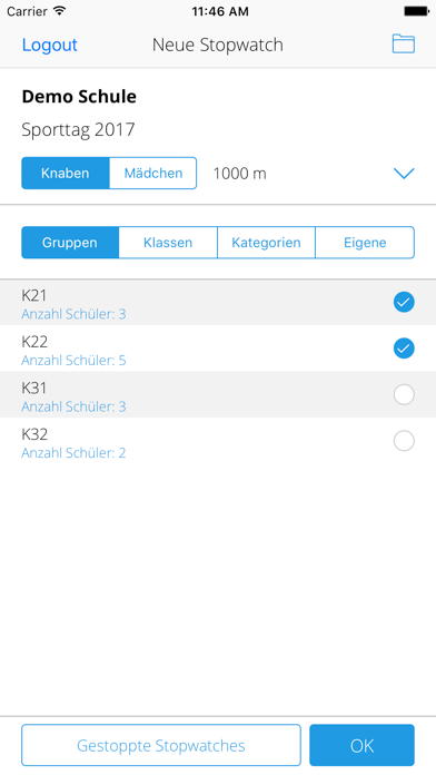 Screenshot #2 pour Stopwatch SporttagWeb
