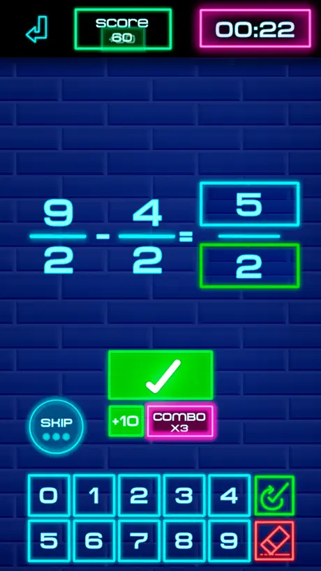Défi des fractions de maths