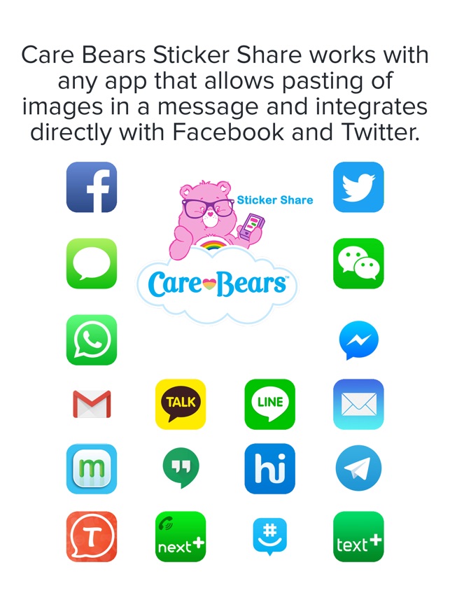 Sticker Maker - Care Bears 💗💜💙💚