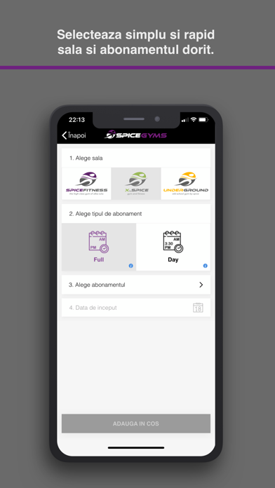 Spice Gyms iPhone screenshot 4 - Business app
