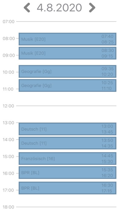 SchulNetz Client Screenshot