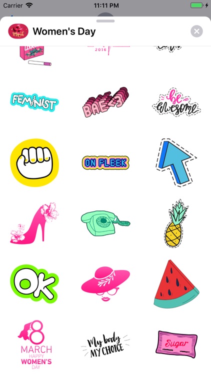 Celebrate Women's Day Stickers screenshot-3