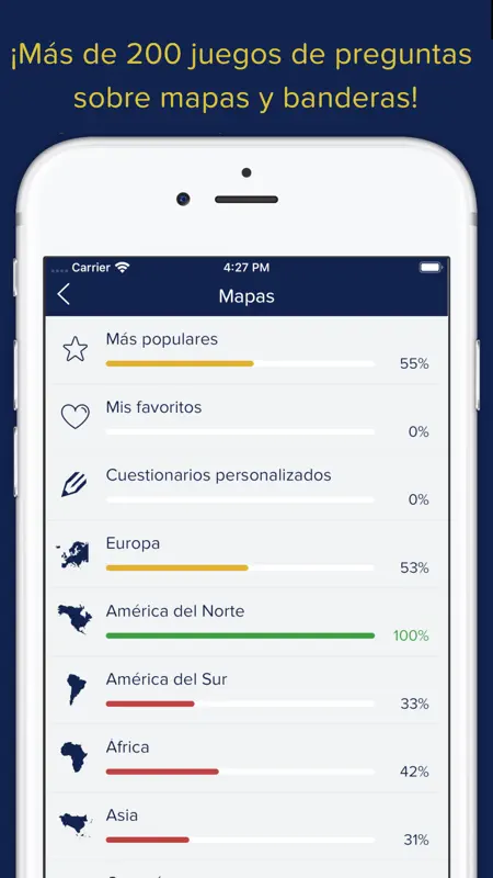 Seterra Geografía (completa) screenshot 1 of 6