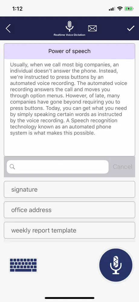 Dictation App