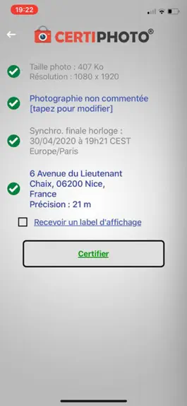 Game screenshot CertiPhoto apk