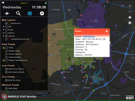 MARVLIS PSAP Monitor iPad screenshot 5 - Business app