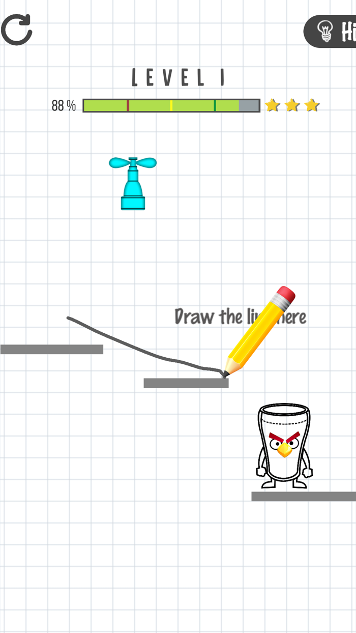 Birds Glass - Angry Draw Line