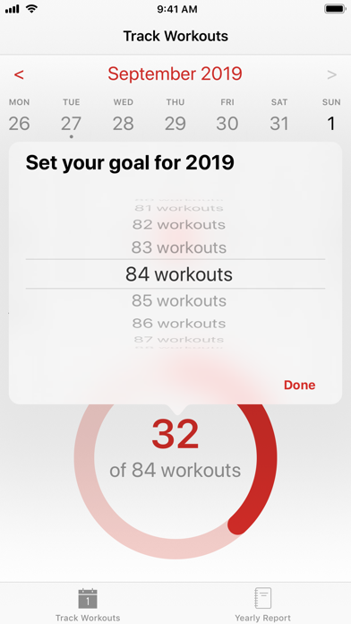 Simplest Workout Tracker Screenshot
