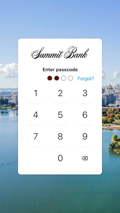 Summit Banking Screenshot