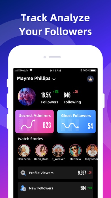 Followers for Instagram Report Screenshot