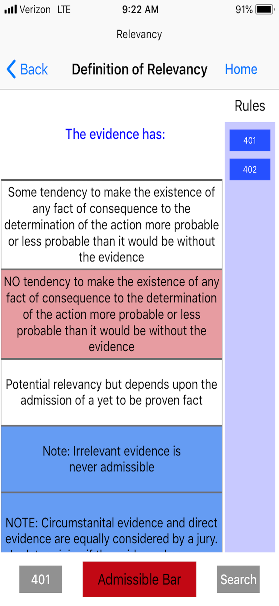 Federal Evidence Applied screenshot 5