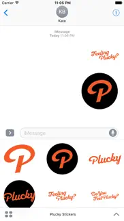 plucky stickers iphone screenshot 2