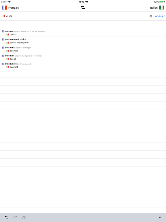 Screenshot #6 pour Dictionnaire Italien-Français