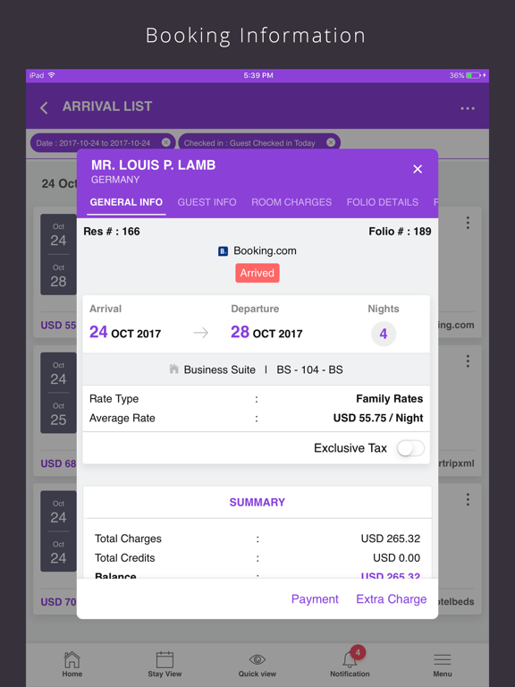 Hybrid PMS & Channel Manager iPad screenshot