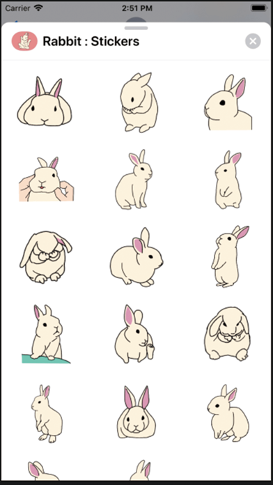 Rabbit : Stickers screenshot 3