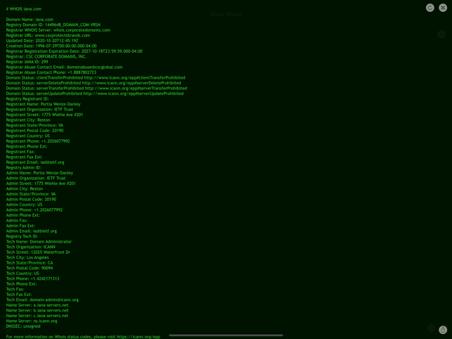 ‎Deep Whois Screenshot