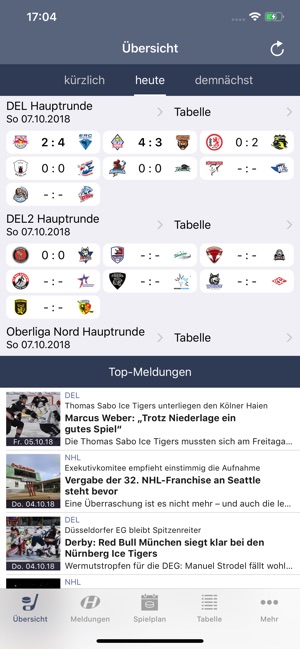 Hockeyweb － die Eishockey App(圖1)-速報App