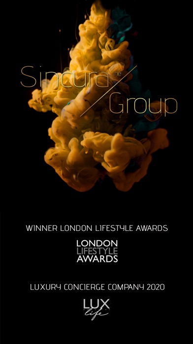 Sincura Luxury Concierge Screenshot