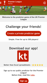 Kicktipp screenshot
