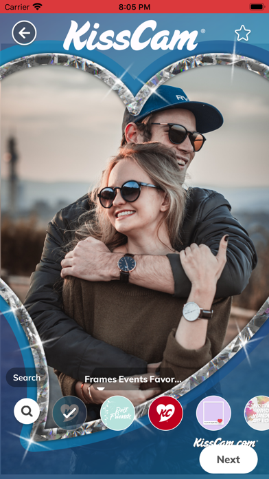 Screenshot #1 pour Kisscam App