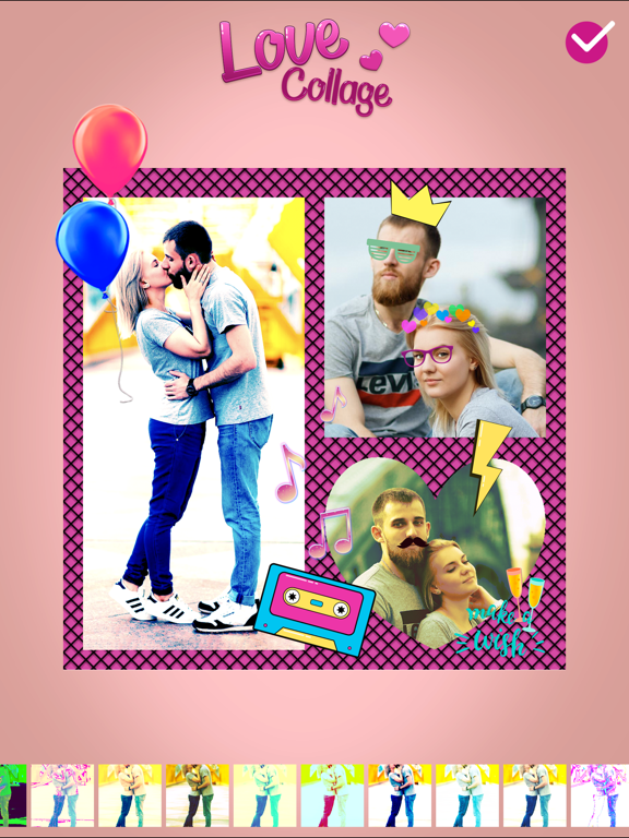 Love Pic - Photo Collage Maker iPad screenshot 4 - Photo & Video app
