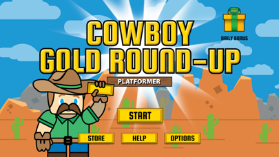 Screenshot #1 pour Cowboy Gold RoundUp Platformer