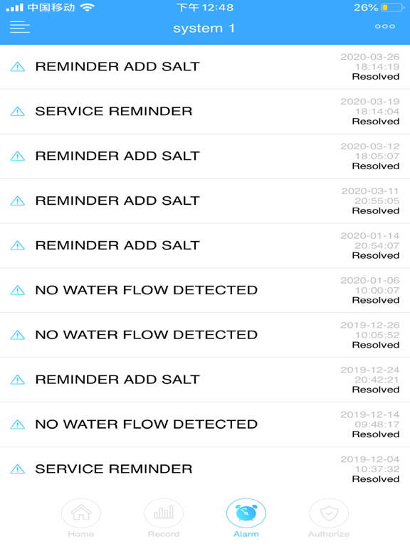 Aqua-Alert iPad screenshot