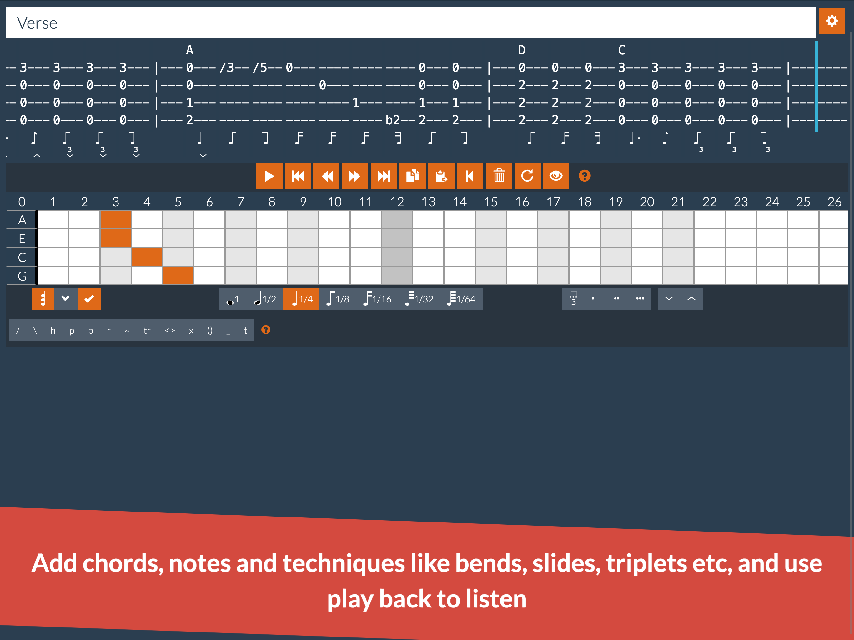 Ukulele Notepad - Tab Editor screenshot 10