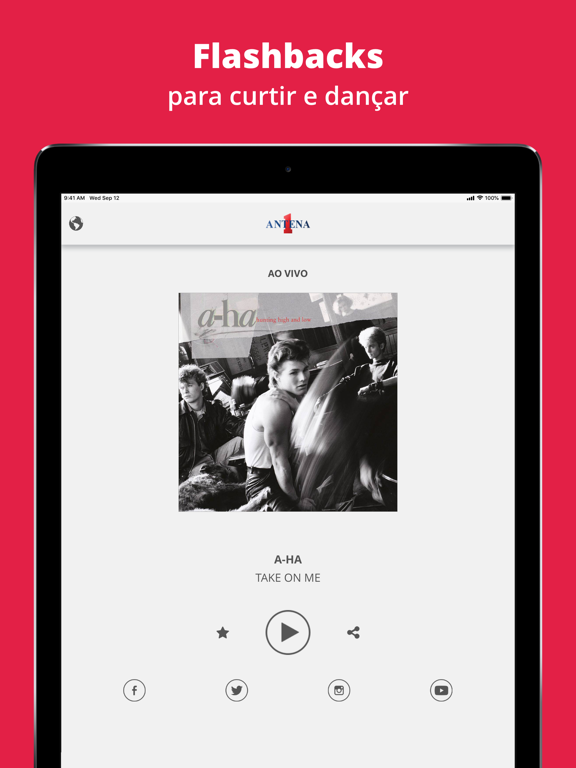 Rádio Antena 1 iPad screenshot 4 - Music app