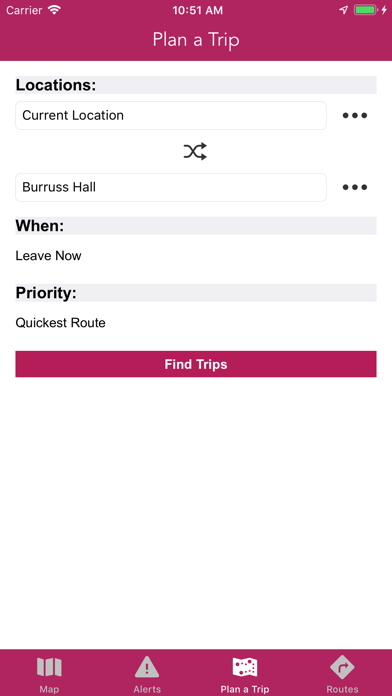 Blacksburg Transit Screenshot