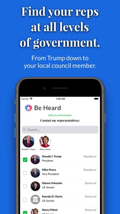 Be Heard: Contact Your Reps