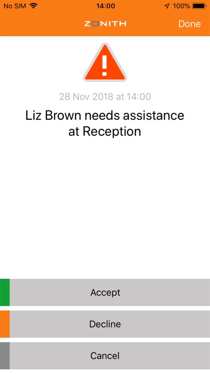 ZONITH Staff Safety App