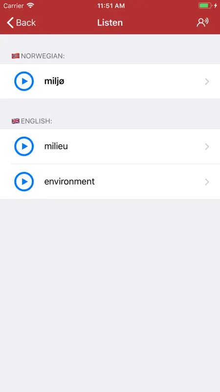 Norwegian Dictionary - offline screenshot 3 of 5