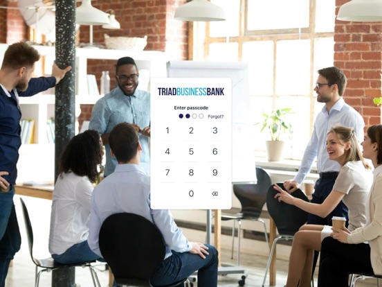 Triad Business Bank iPad screenshot 1 - Finance app