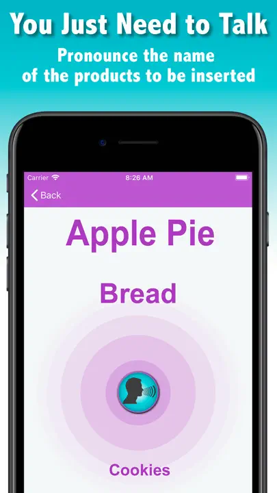 SHOPPPY Grocery List By Voice iPhone Ekran Görüntüsü 1