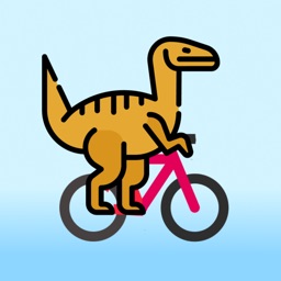 Velociraptor on a online bike