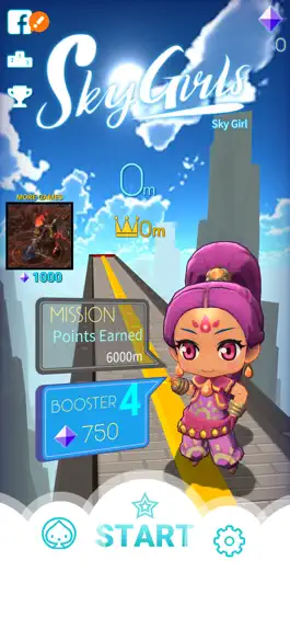 Game screenshot Sky Girls: Flying Runner Game mod apk