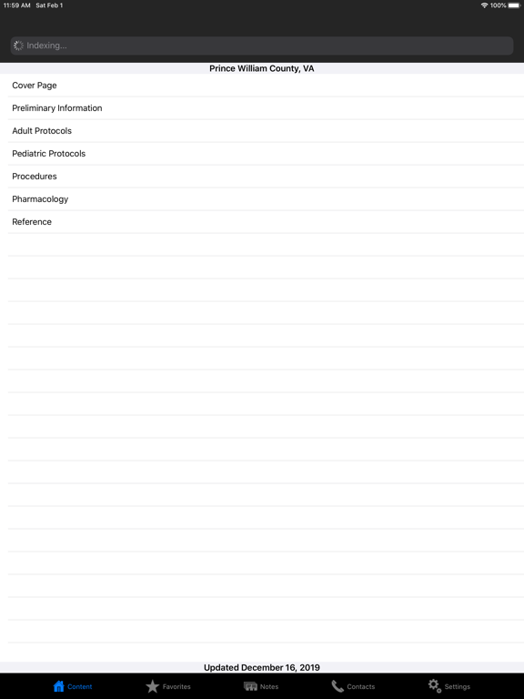 Prince William County DFR iPad screenshot 2 - Medical app
