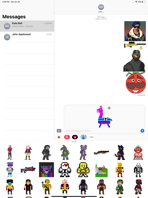Screenshot #4 pour Pixel Stickers for Fortnite
