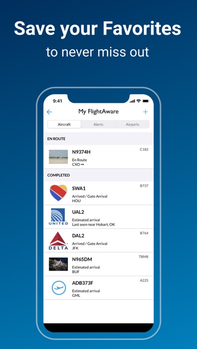 FlightAware Flight Tracker Screenshot