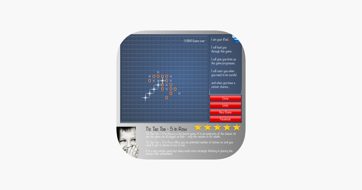 Tic Tac Toe - 5 in Row by Visual Data