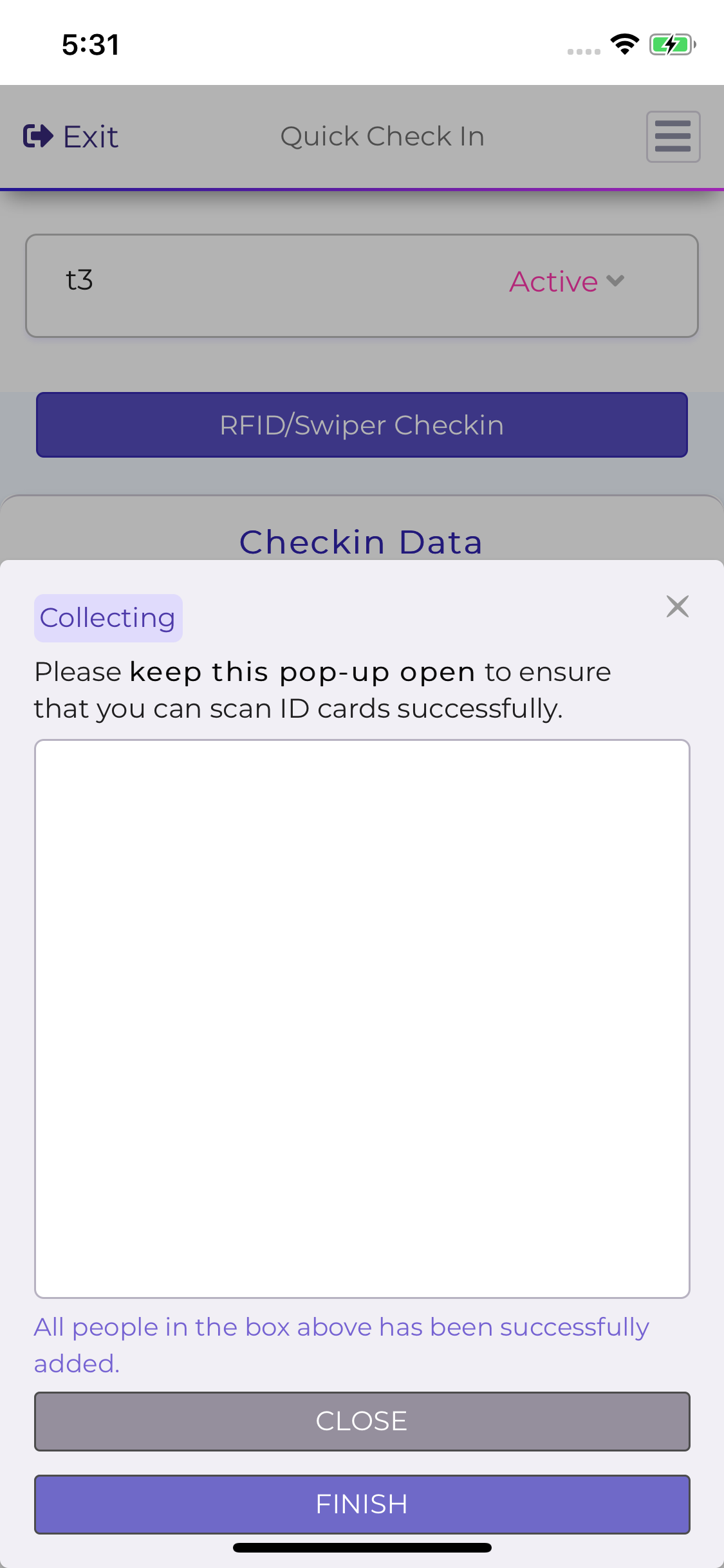 NYU Events Check In