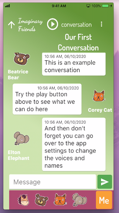 imgnri ~ Imaginary Friends iPhone screenshot 1 - Entertainment app