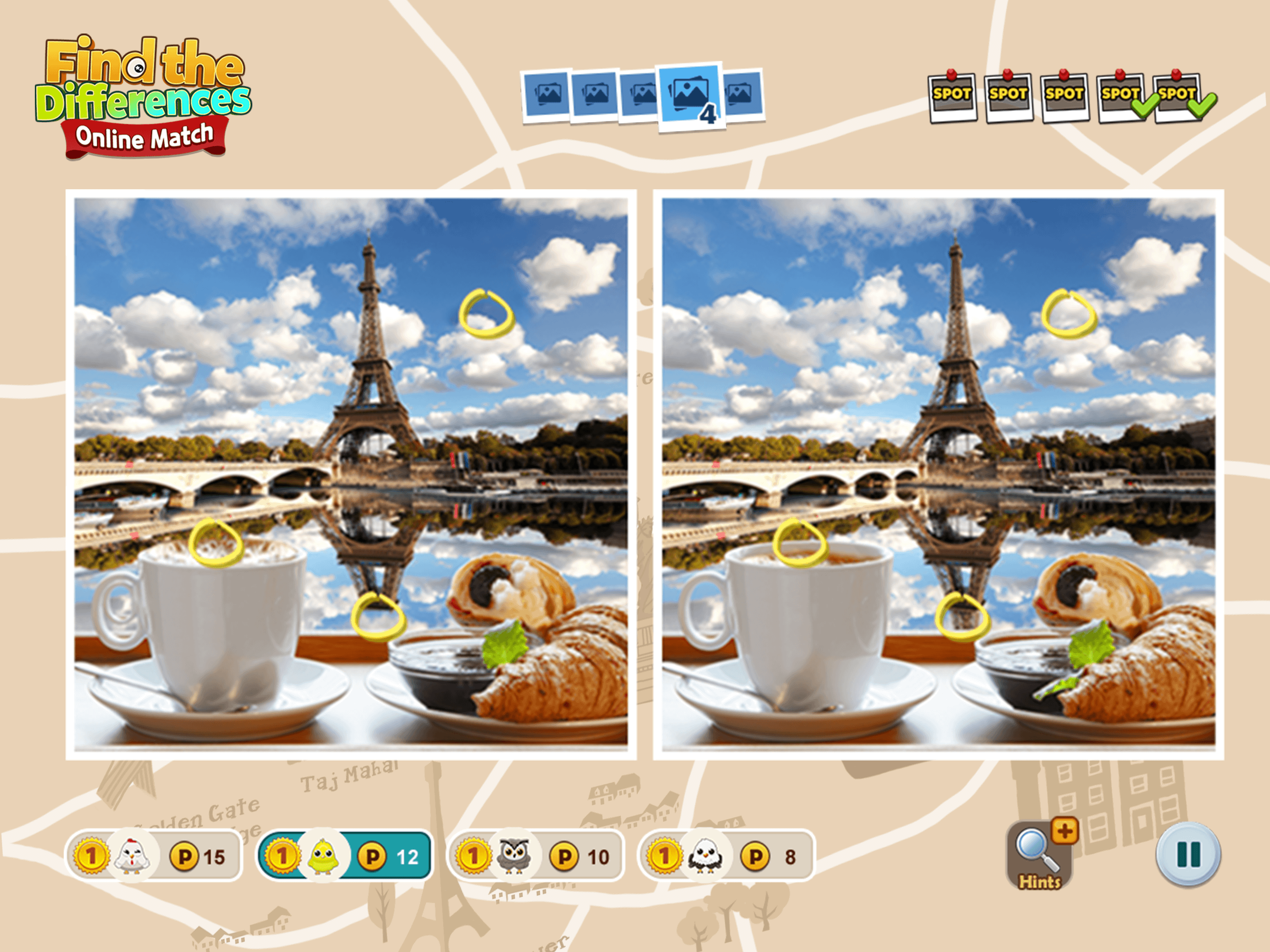 5 Differences : Online Match