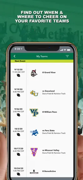 Game screenshot Central Methodist Athletics apk