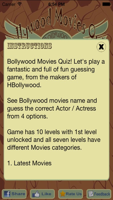 Bollywood Movies Quiz-Guess so Screenshot