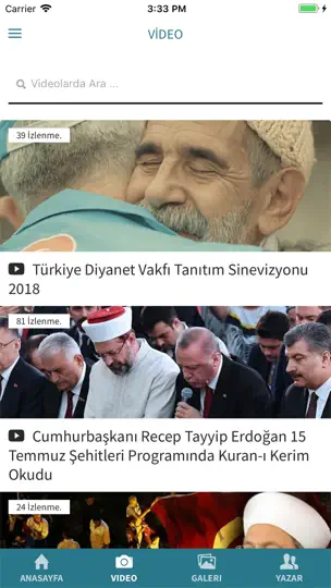 Diyanet Haber iPhone Ekran Görüntüsü 3