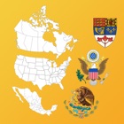 North American State Maps, Flags & Info